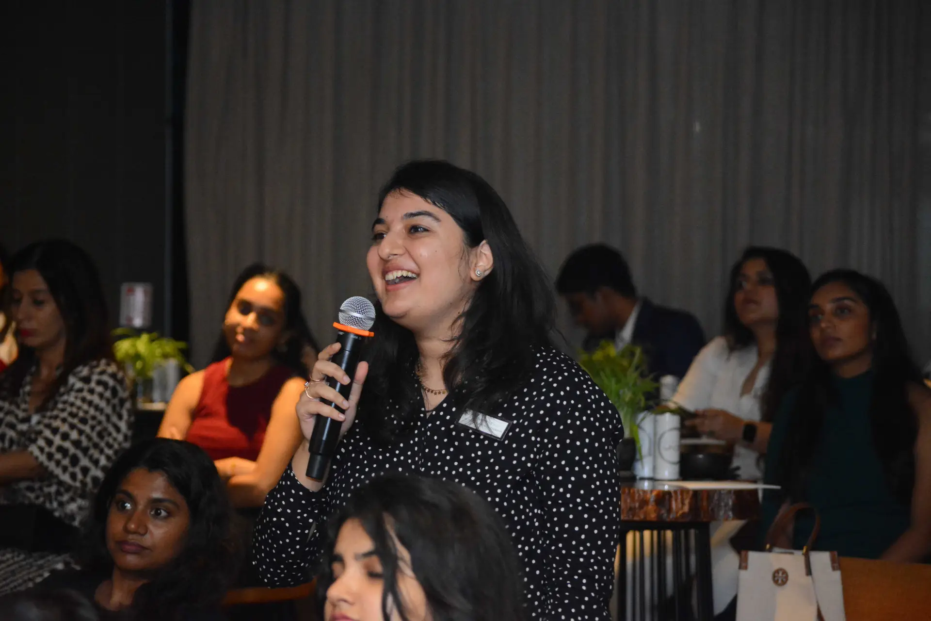 Conference speaker at podium 17